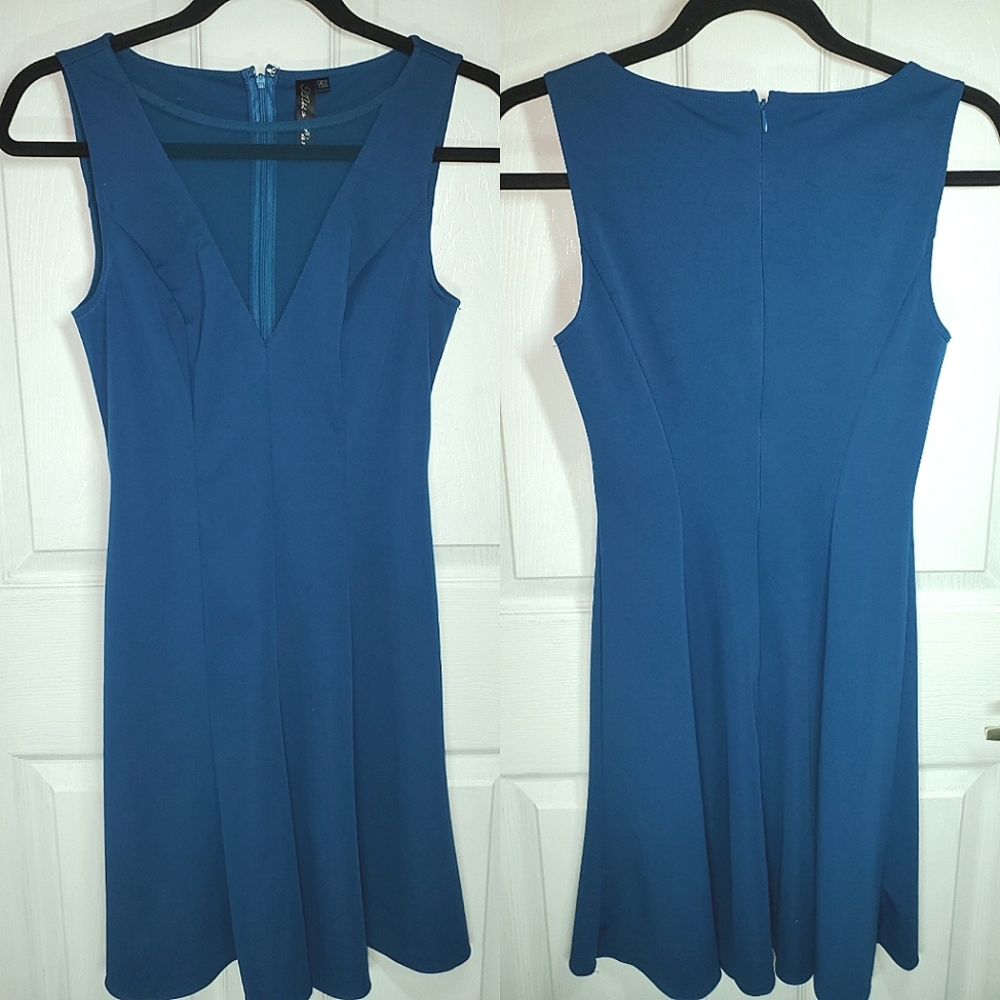 Alisa Pan Blue Cocktail Dress